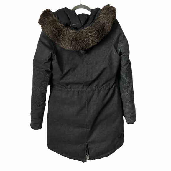 Aritzia Community Hemp Parka Coat with Faux Fur Coat - Picture 2 of 10